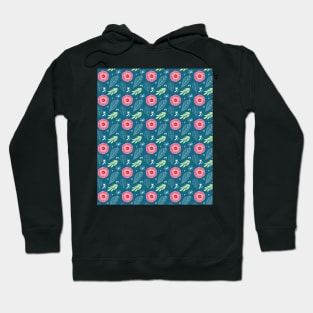 Pretty Spring Flowers Illustration Pattern Hoodie